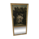 Miroir trumeau 19ème siècle jeu d'enfants  144 x 70 cm