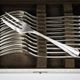 12 dessert forks Christofle Boréal by Luc Lanel, silver-plated metal