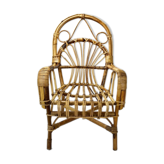 Children's rattan armchair