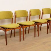 4 x dining chairs | Erik Buch | Model 49 | Rosewood | Reupholstered
