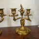 Paire de chandeliers en bronze 19ème