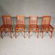 4 x beautiful Milano chairs cherry wood by Aldo Rossi for Molteni, 1980s