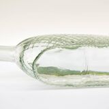 Old molded glass wine decanter