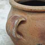 Antique French grespot confit pot
