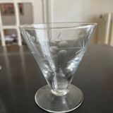 11 old engraved glasses