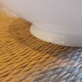 Open globe 20cm in old white glass for suspension lamp