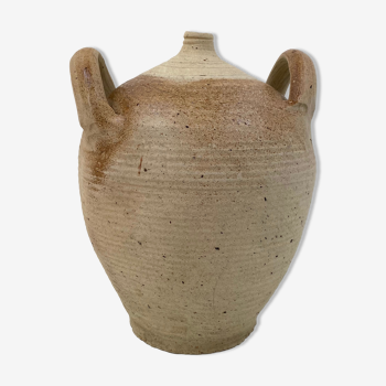 Old sandstone jar with 2 handles