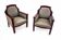 A pair of armchairs, Northern Europe, circa 1870.