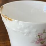 Set of 2 old porcelain cups with their saucer