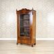 Vitrine ou bibliothèque en bois et placage d'acajou, 1890