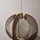 Scandinavian woven suspension lamp