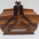 Former articulated worker in walnut-coloured wood