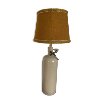Beige ceramic table lamp