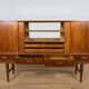 Mid-Century Modern Teak High Sideboard from Farso Mobelfabrik, Denmark.