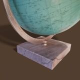 Vintage illuminated glass globe world map - 1940s