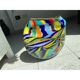 Vase multicolore moderne en verre de Murano