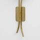 Pair of Tulips Murano Glass and Brass Sconces