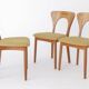 Set of 6 Niels Koefoed “Peter” Teak Dining Chairs, Denmark 1960s–1970s