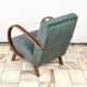 H 410 type C Armchair designed by Jindrich Halabala, 1940s, Czechoslovakia