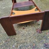 Percival Laver Vintage Wenge Glass Lectuur Holder Coffee Table, 70s