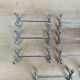 11 vintage metal knife holders