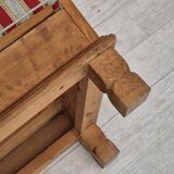 1960s, Danish 2 seater sofa, furniture wool, oak wood, orginal condition.