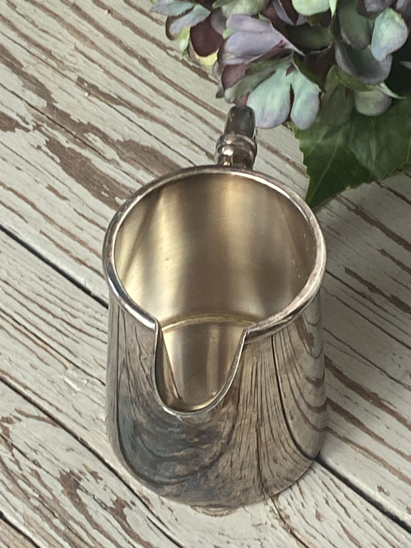 Silver-plated milk jug