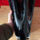 Large Black and White Handkerchief Vase in Murano Glass? H 30cm