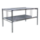 Chrome metal coffee table