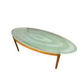 Magnificent Mid-Century Ib Kofod-Larsen Oval Coffee Table in Rosewood & Etc