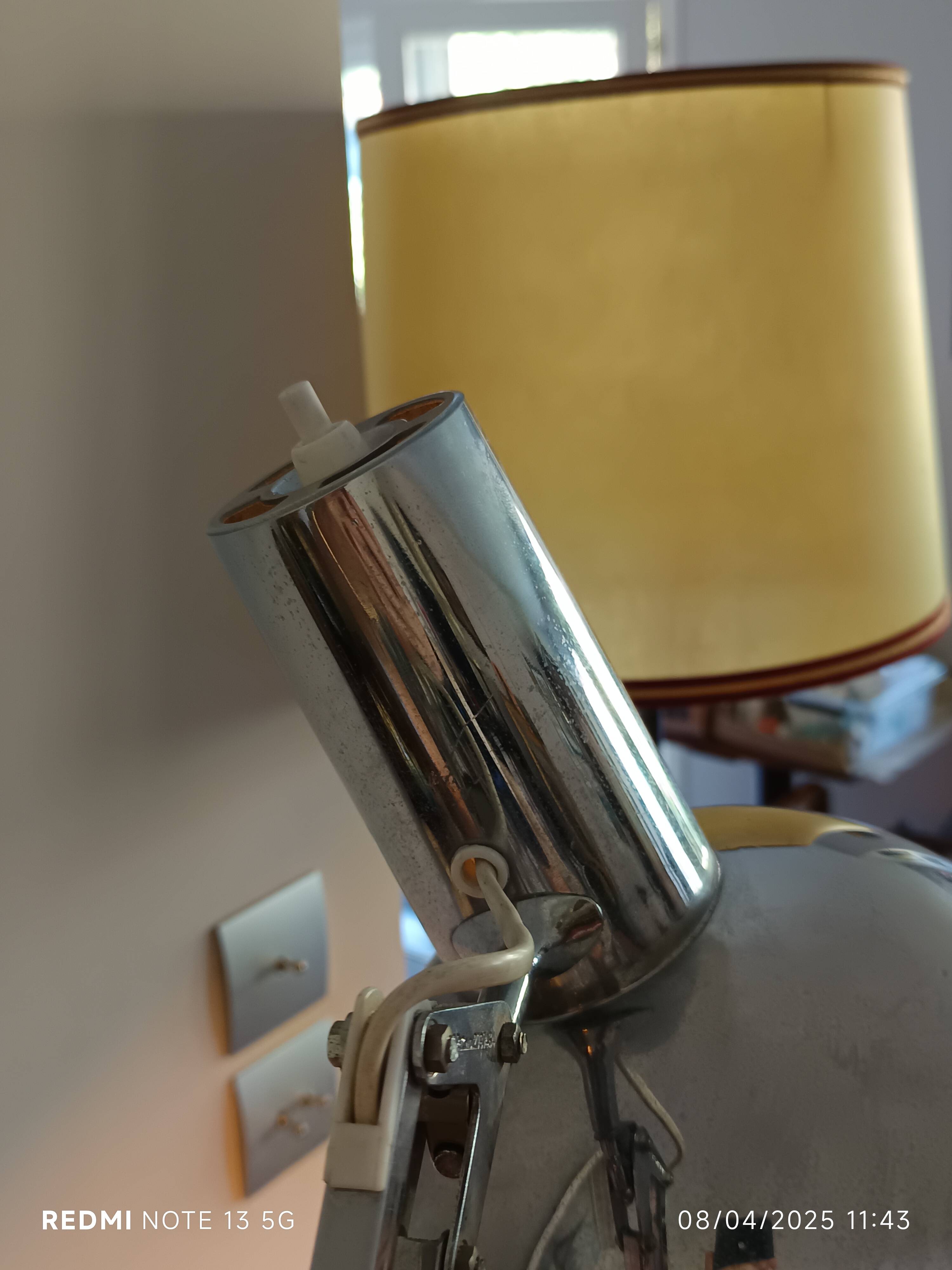 Rare Poulsen architect lamp – Bert Gansel-Boysen – Chrome model 1972