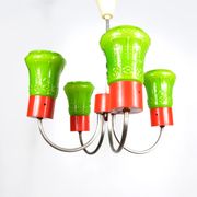 1970s postmodern pendant lamp zzm domgos zabrze, poland