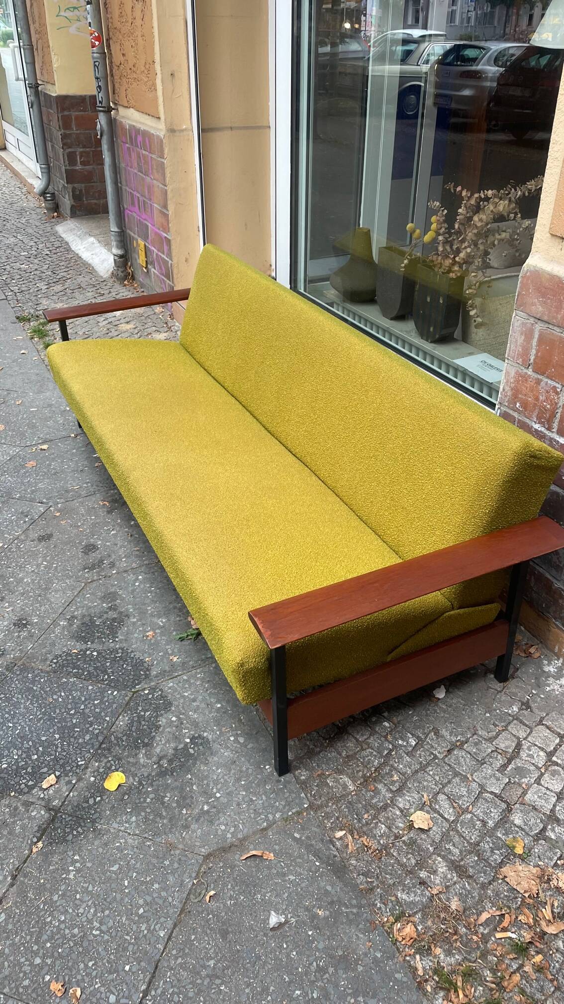 Scandinavian daybed sofa from the 60s Danish design convertible teak