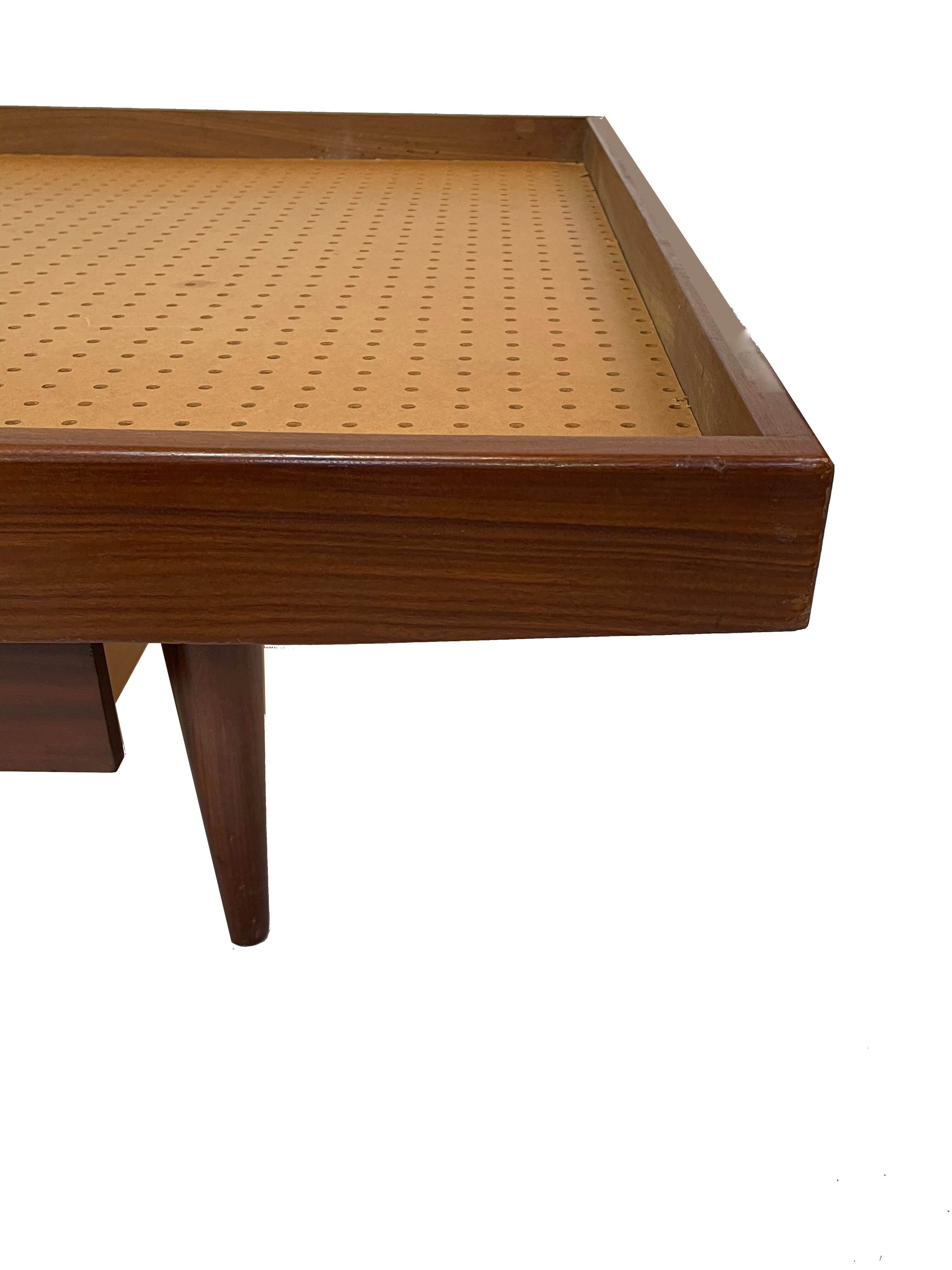 Teak daybed 1960s minimalist design with drawers