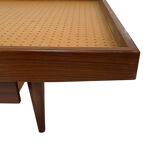 Teak daybed 1960s minimalist design with drawers