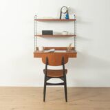 Original String shelf by Nils Strinning in teak veneer, 1949