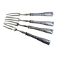 serving forks silver handles germany origin -box of- 4 art nouveau