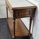 Oak bathroom cabinet with 1 drawer and marble top