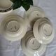Set of 4 Vincennes earthenware soup plates, Paris.