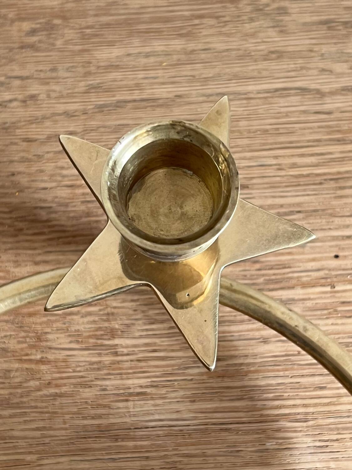 Vintage brass candle holder