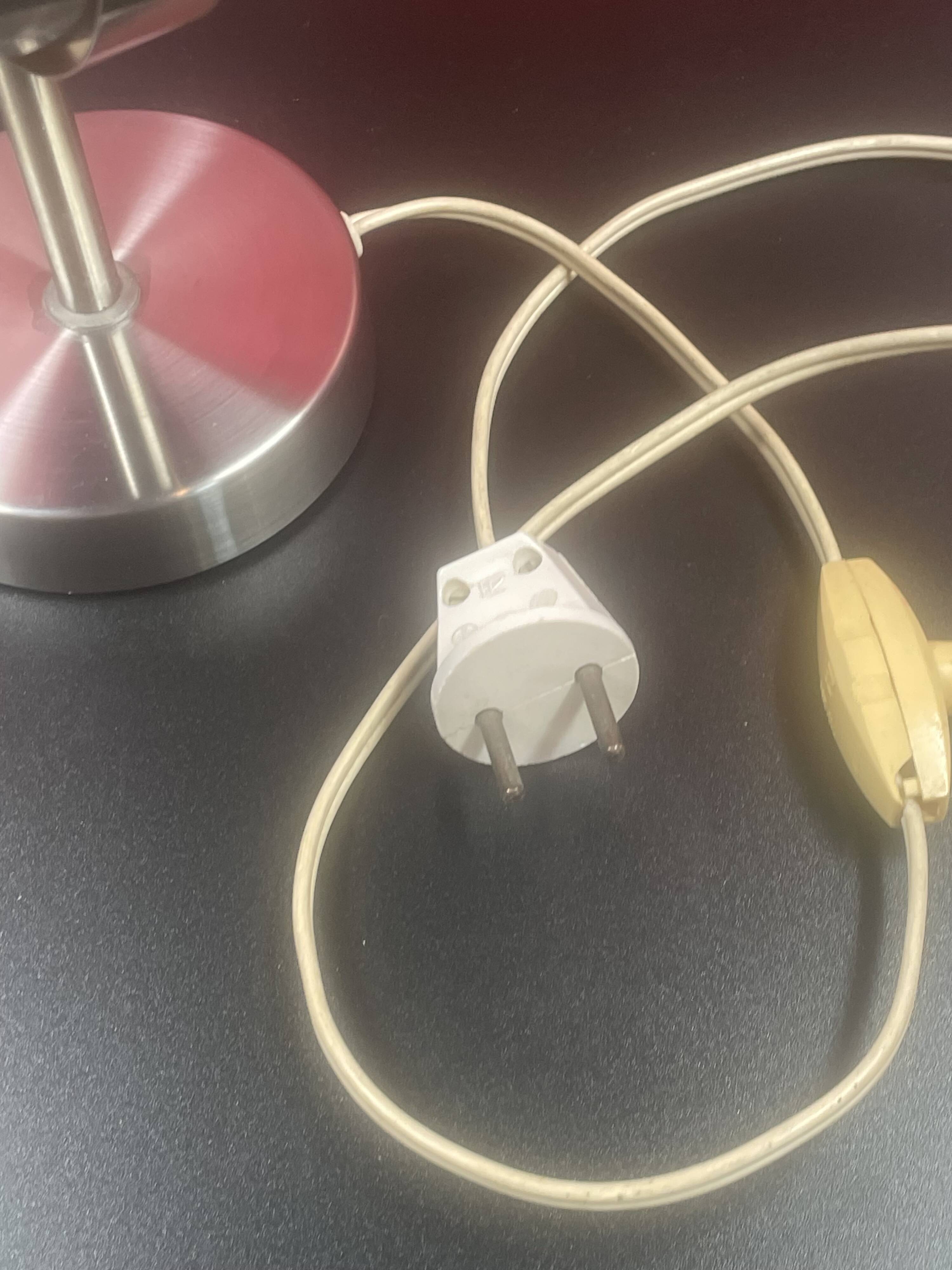 Henri Mathieu 70's Kinetic Design Lamp Brushed Aluminum - 36 cm