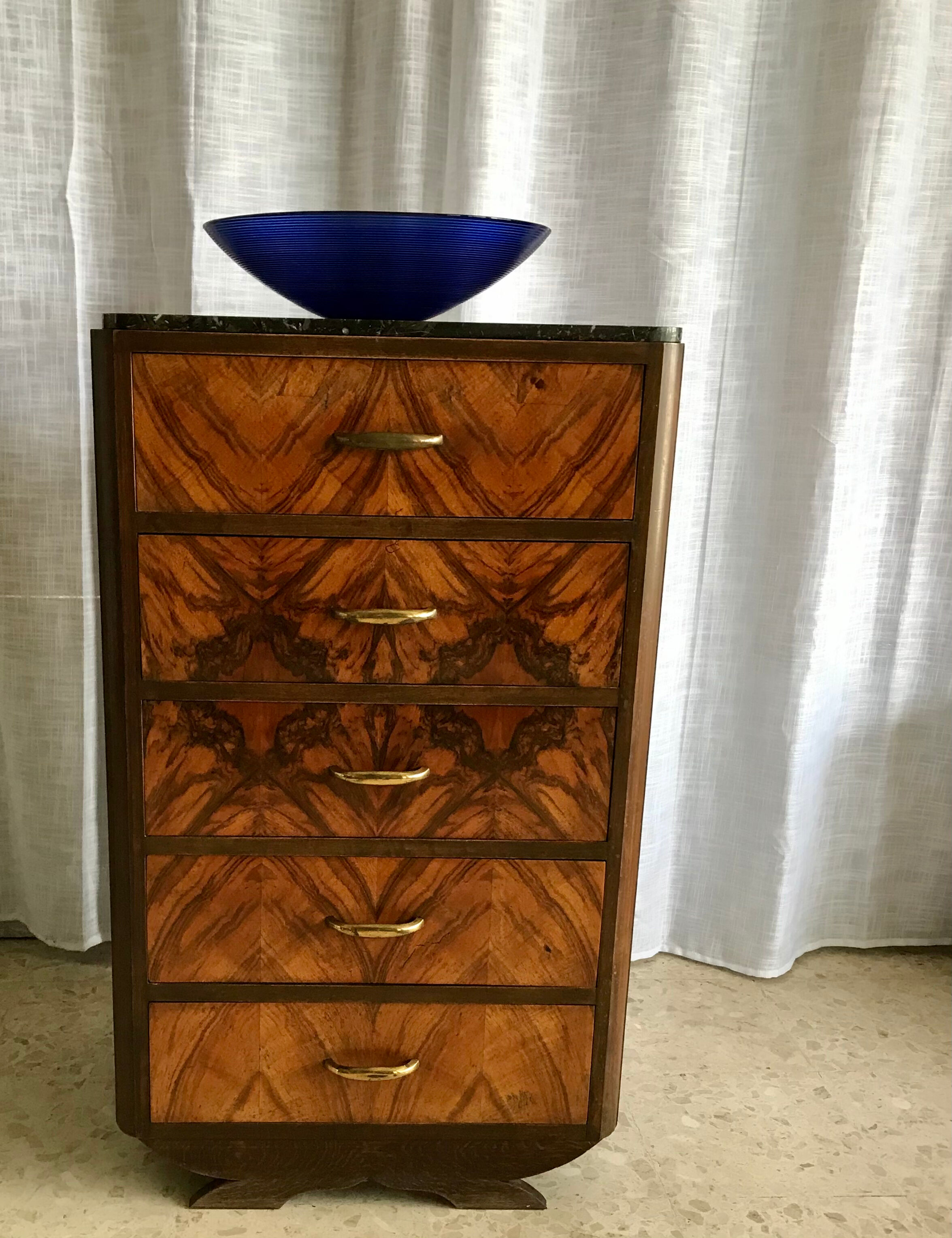 Commode écritoire art déco palissandre