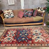 Caucasian Adler, Eagle Kazak Rug 190x113 cm vintage tribal carpet