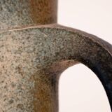 Brutalist ceramic vase with face by Dutch ceramist Rob den Tonkelaar 1970s