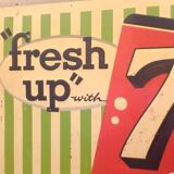 Sign metal 7up 1963