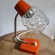 Lampe de chevet orange pop 1970
