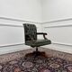 Chaise de bureau Chesterfield verte en anglais