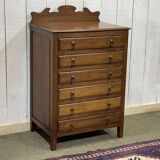 English mahogany music cabinet from the early 20th century