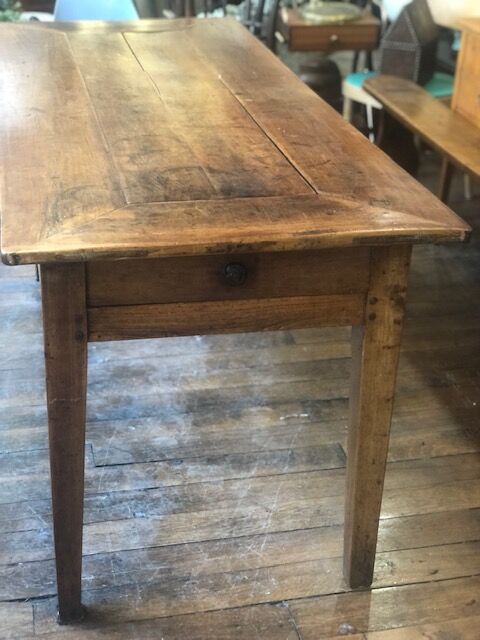 Solid oak farmhouse table