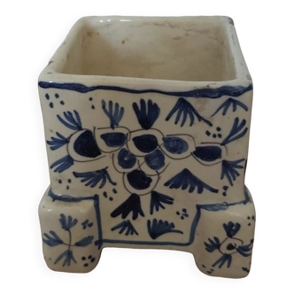 Delft earthenware plant pot circa 1900